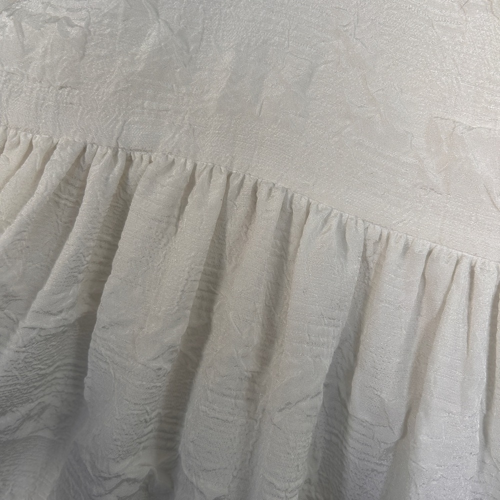 A BRONZE AGE White Puff-Sleeve Maxi Dress - Picture 7 of 8